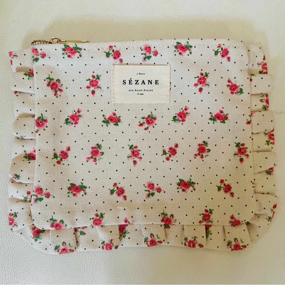 Sézane Floral Ruffle Pouch - Limited Edition - Picture 4 of 10